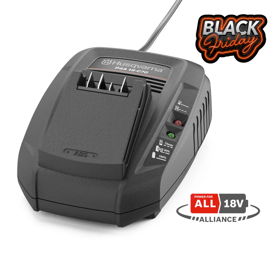 Husqvarna Aspire 18V C70 Charger - 18V 2.5AH quick charger for Aspire and POWER FOR ALL batteries