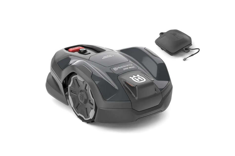 Husqvarna Automower® 305E NERA - Robotic mower that trims the edges, for small to midsize lawns.