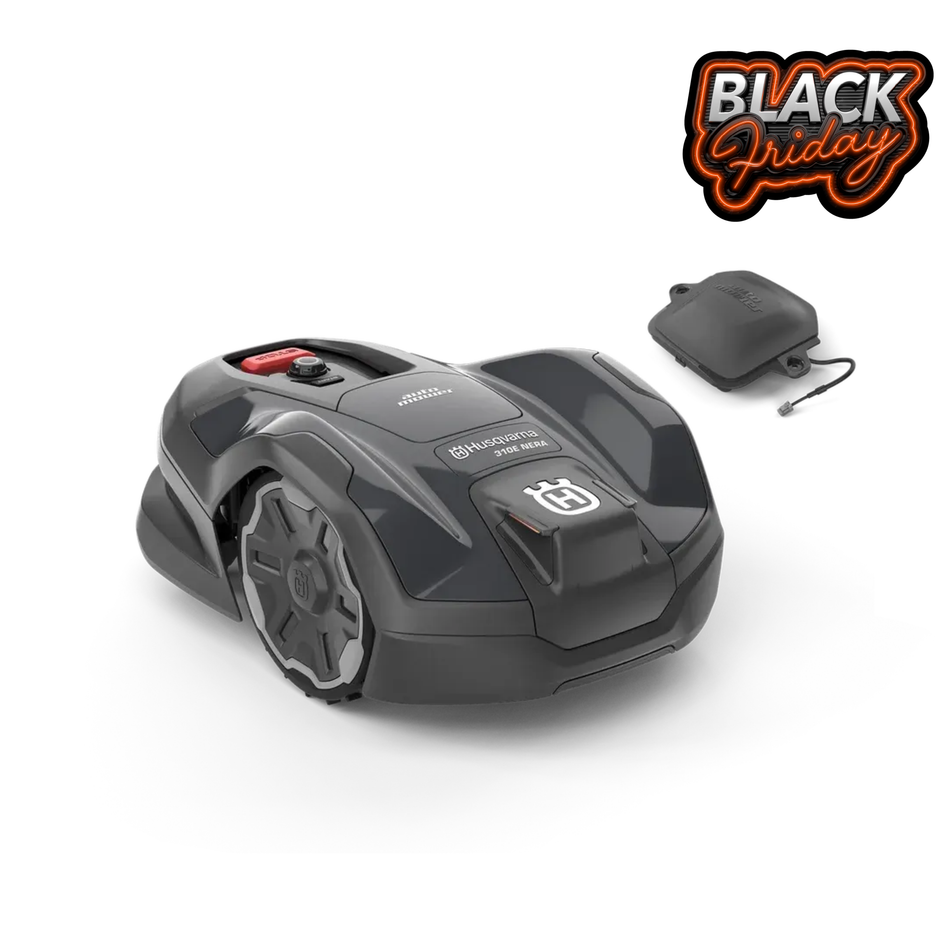 Husqvarna Automower® 310E NERA - Robotic mower that trims the edges, for midsized lawns.