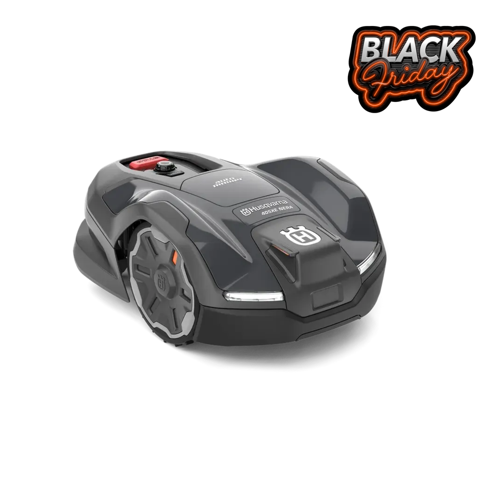 Husqvarna Automower® 405XE NERA - Robotic mower that trims the edges and avoids objects on the lawn.