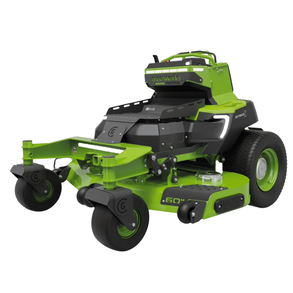 Greenworks CZ60S24X 82V OptimusZ 60" Stand-On Zero Turn Mower (24kWh) [7402107AU] - Skillfully adjust to various grass conditions.