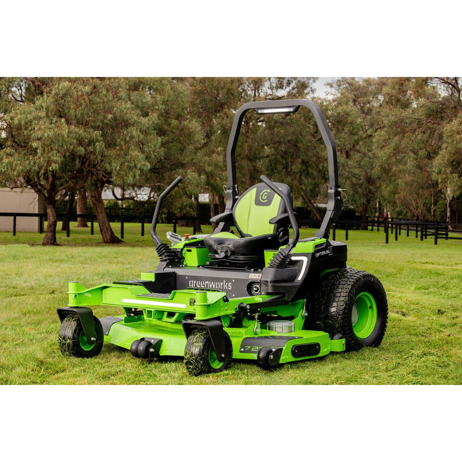 Greenworks OZ972R 82V OptimusZ 72'' Ride-On Zero Turn Mower (36kWh) [7405207AU] - Rear Discharge