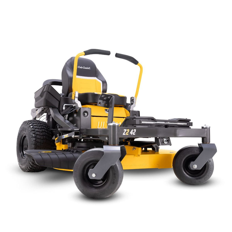 Cub Cadet Z2 42 Zero Turn Mower - Engineered with a robust 2-inch square tubular steel frame, durable 42-inch fabricated deck, and a powerful 21.5HP Kawasaki engine.