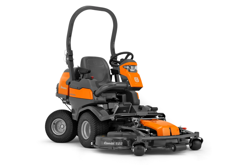 Husqvarna P524X Ride-On Front Mower - Front-mounted petrol ride-on lawn mower, built for commercial use.