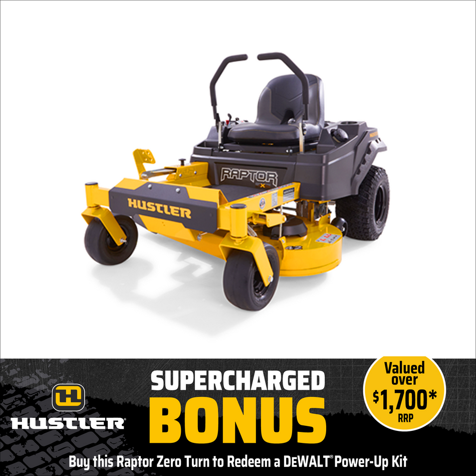 Hustler Raptor X 42 Zero Turn Mower - The legendary Raptor® X packs all the performance and reliability!