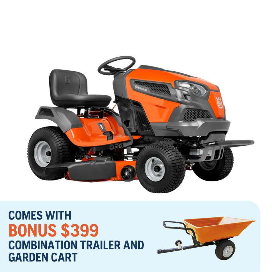 Husqvarna TS142T Lawn Tractor - Fully Auto 26HP VTwin 42"Cut with $1519 IN SAVINGS & FREE STUFF!