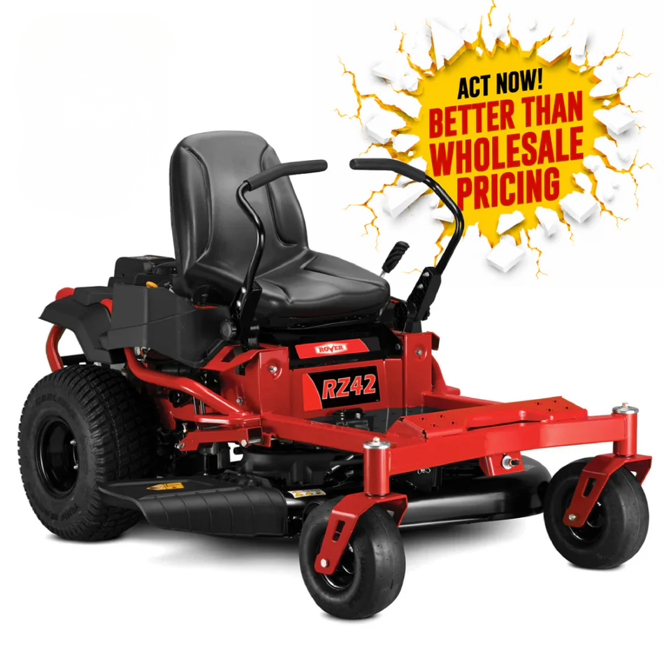 Rover RZ 42 Zero Turn Mower - 679cc V-Twin powered, 42" Cut & EXTRA STRONG Frame