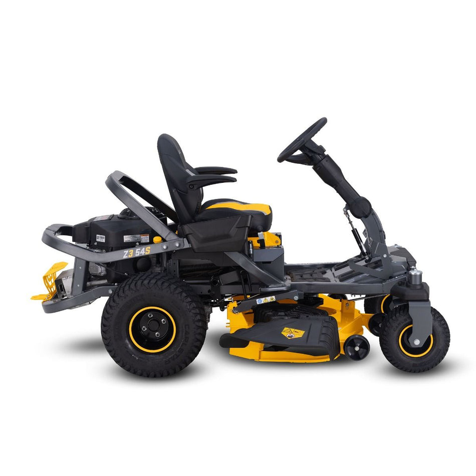 Cub Cadet Z3 54 S Zero Turn Mower - Zero turn agility and stable safe handling on slopes for challenging terrain.