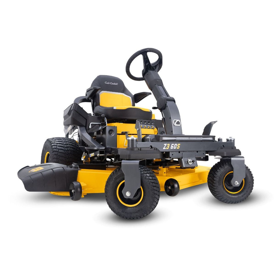 Cub Cadet Z3 60 S Zero Turn Mower - Comfort, easy adjustments, and aggressive tires ideal for challenging terrain and professional-quality mowing.