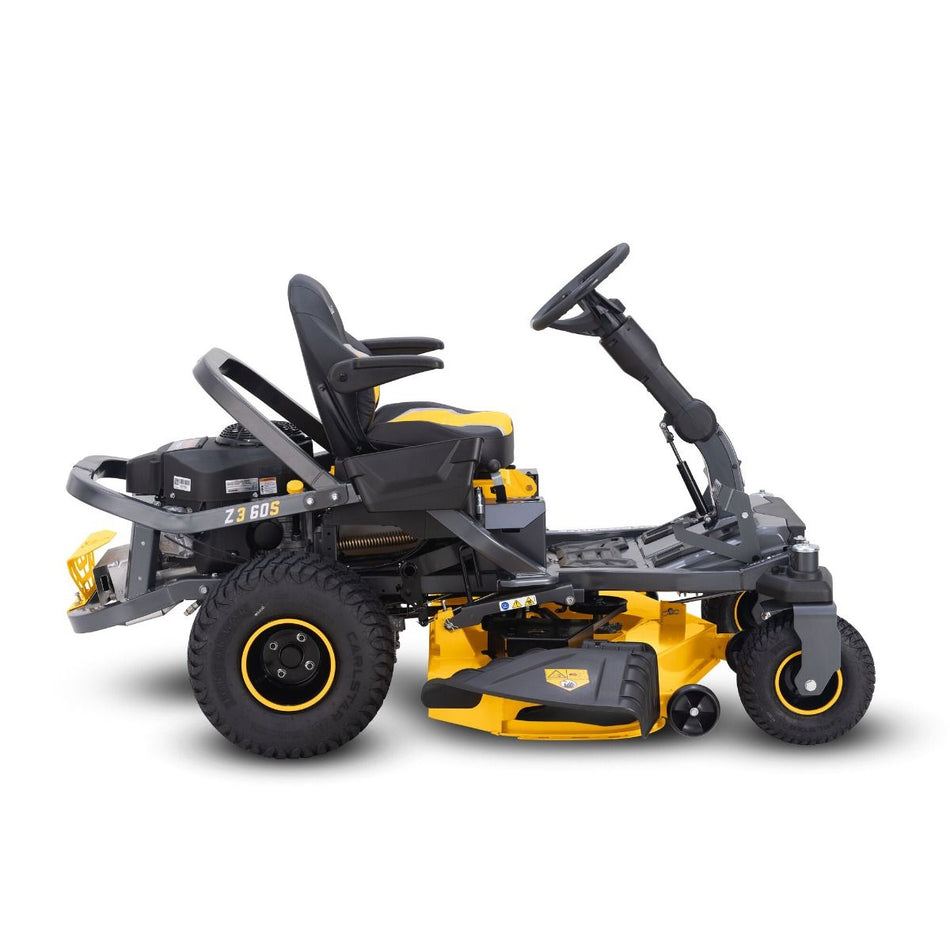 Cub Cadet Z3 60 S Zero Turn Mower - Comfort, easy adjustments, and aggressive tires ideal for challenging terrain and professional-quality mowing.
