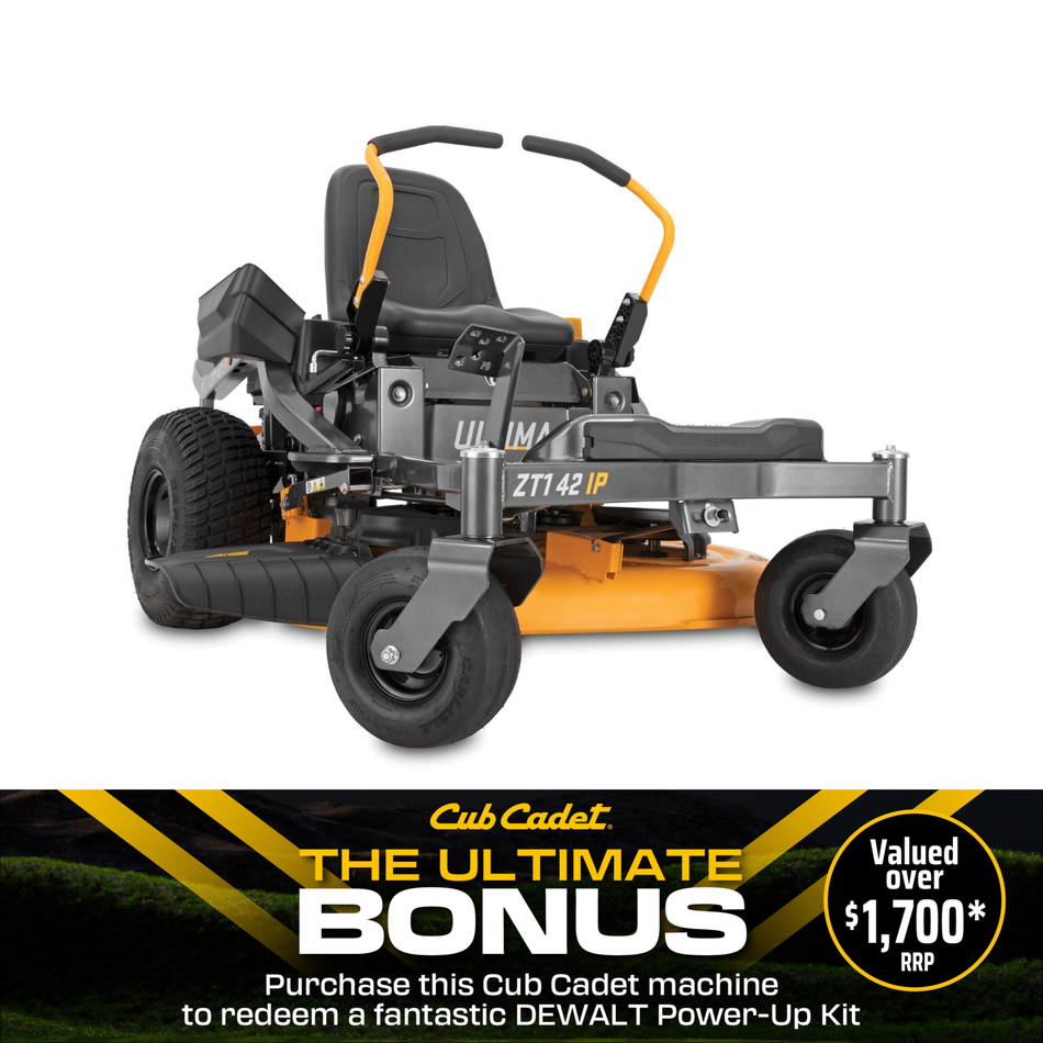 Cub Cadet ZT1 42 IntelliPower - 42" Cutting Deck, Zero turn steering radius, 547cc Cub Cadet Engine!