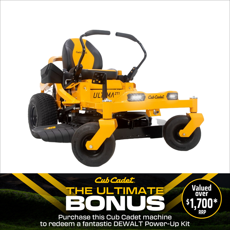 Cub Cadet Ultima ZT1 46 Zero Turn - 23HP Kawasaki Engine, 46" Deck, Zero-Turn Agility, Aeroforce deck design