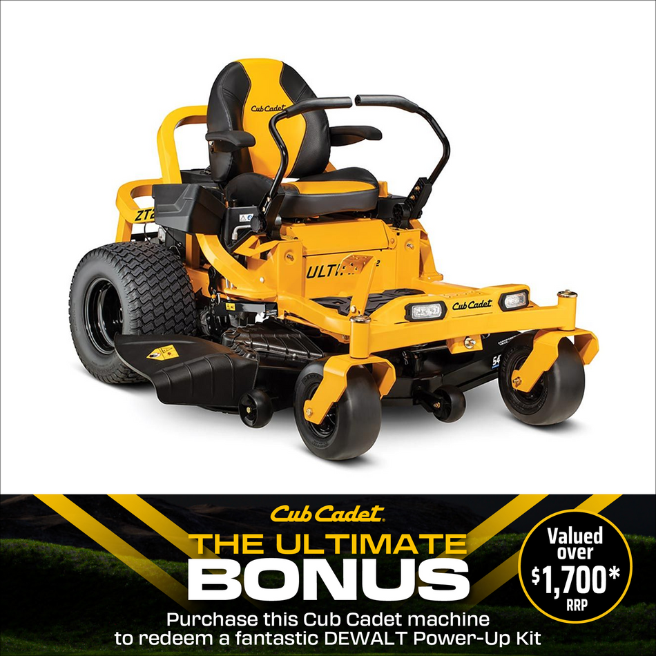 Cub Cadet Ultima ZT2 54 Zero Turn - 23HP V-Twin Kawasaki Engine, Zero-Turn Agility, Aeroforce 54" Deck Design