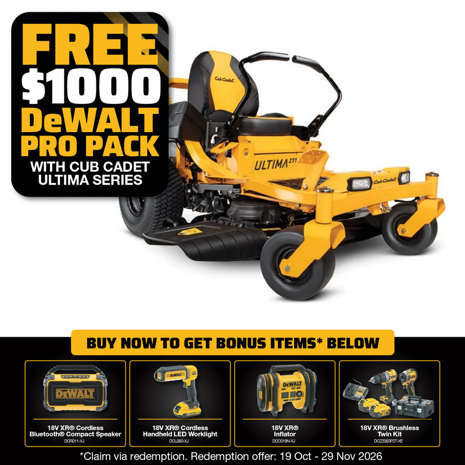 Cub Cadet Ultima ZT1 46 Zero Turn Mower - 23HP Kawasaki Engine, 46" Deck, Zero-Turn Agility, Aeroforce deck design