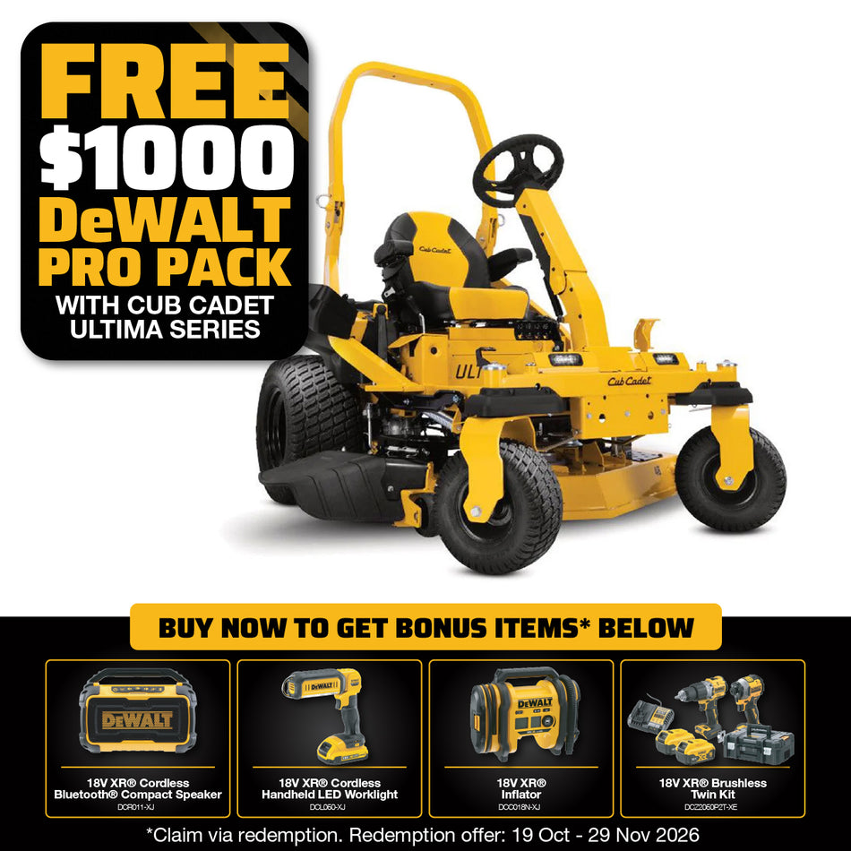 Cub Cadet Ultima ZTXS4 48 Zero Turn Mower - 48" commercial zero turn with 23HP Kawasaki V-Twin & 3yr warranty