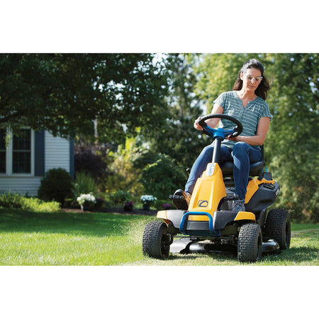 Cub Cadet-CC30E Electric-Blue Trim - 56V Brushless Electric engine & 30" Steel Deck, 5 year warranty!-Battery Powered Ride On-