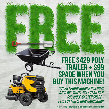 Cub Cadet-XT1 LT42 IntelliPower - Fully Auto, 42" cut & IntelliPower tech with FREE $429 TRAILER & $99 SPADE!-Ride On Mower-