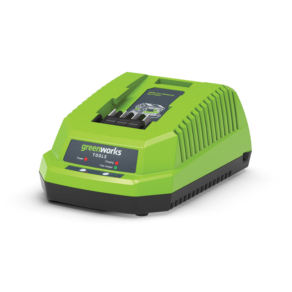 Greenworks 40V Battery Charger - This Lithium-Ion Battery Charger charges both 2.0Ah and 4.0Ah 40V batteries-Ride On Mowers Online