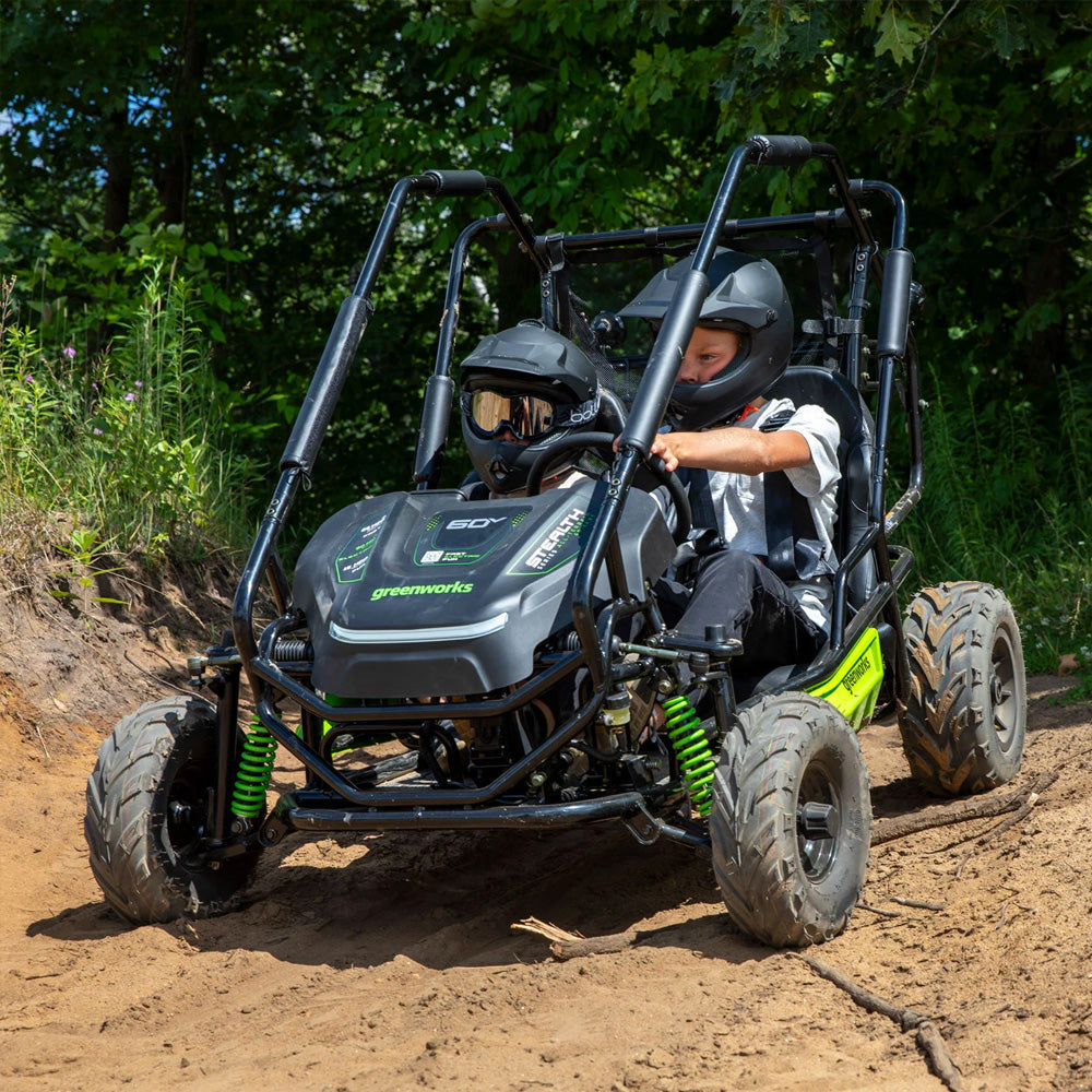 Greenworks 60V STEALTH Series All-Terrain 2-Seat Electric Youth Go-Kart-Ride On Mowers Online