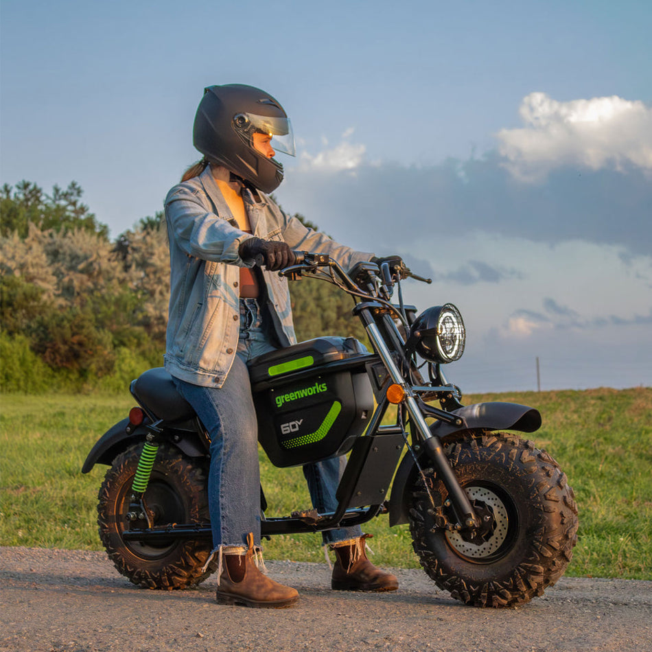 Greenworks 60V STEALTH Series Off-Road Mini Bike-Ride On Mowers Online