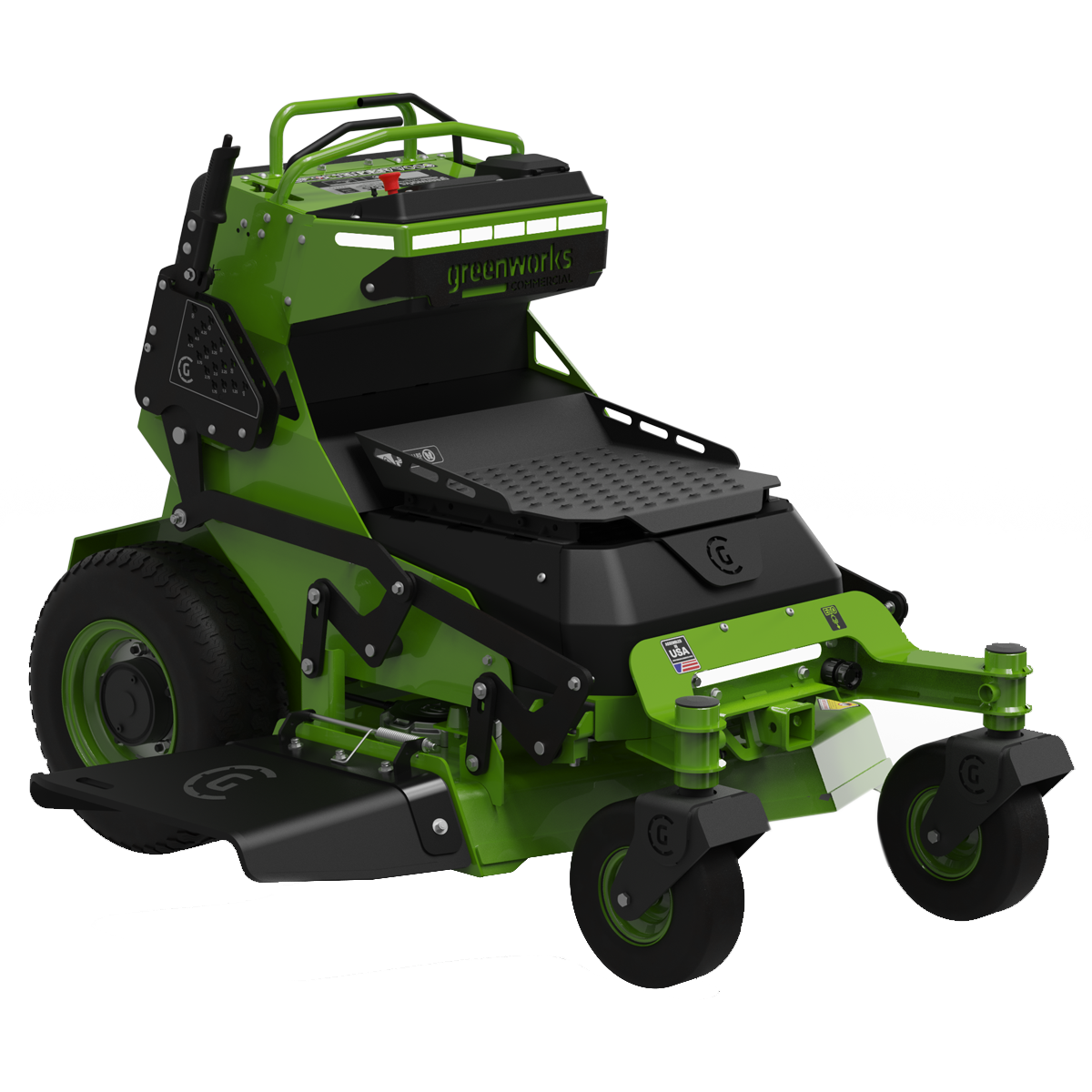 Greenworks OptimusZ 32'' Zero Turn - Commercial 8kWh Stand-On Zero Turn, 5hours runtime, 4G GPS connectivity!-Ride On Mowers Online