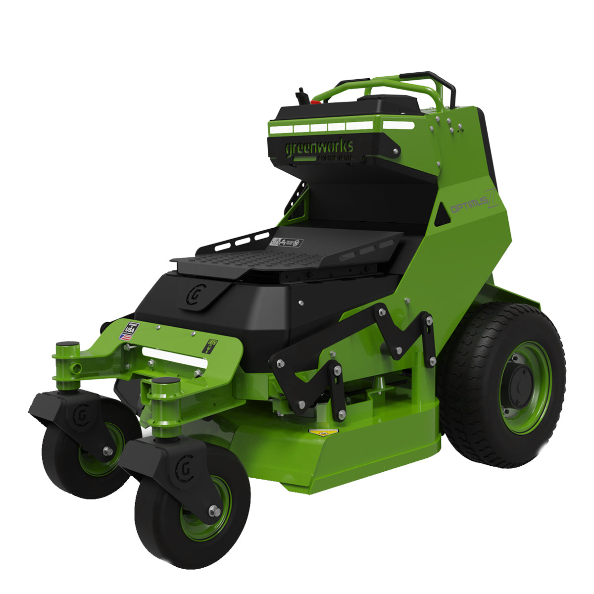 Greenworks OptimusZ 32'' Zero Turn - Commercial 8kWh Stand-On Zero Turn, 5hours runtime, 4G GPS connectivity!-Ride On Mowers Online