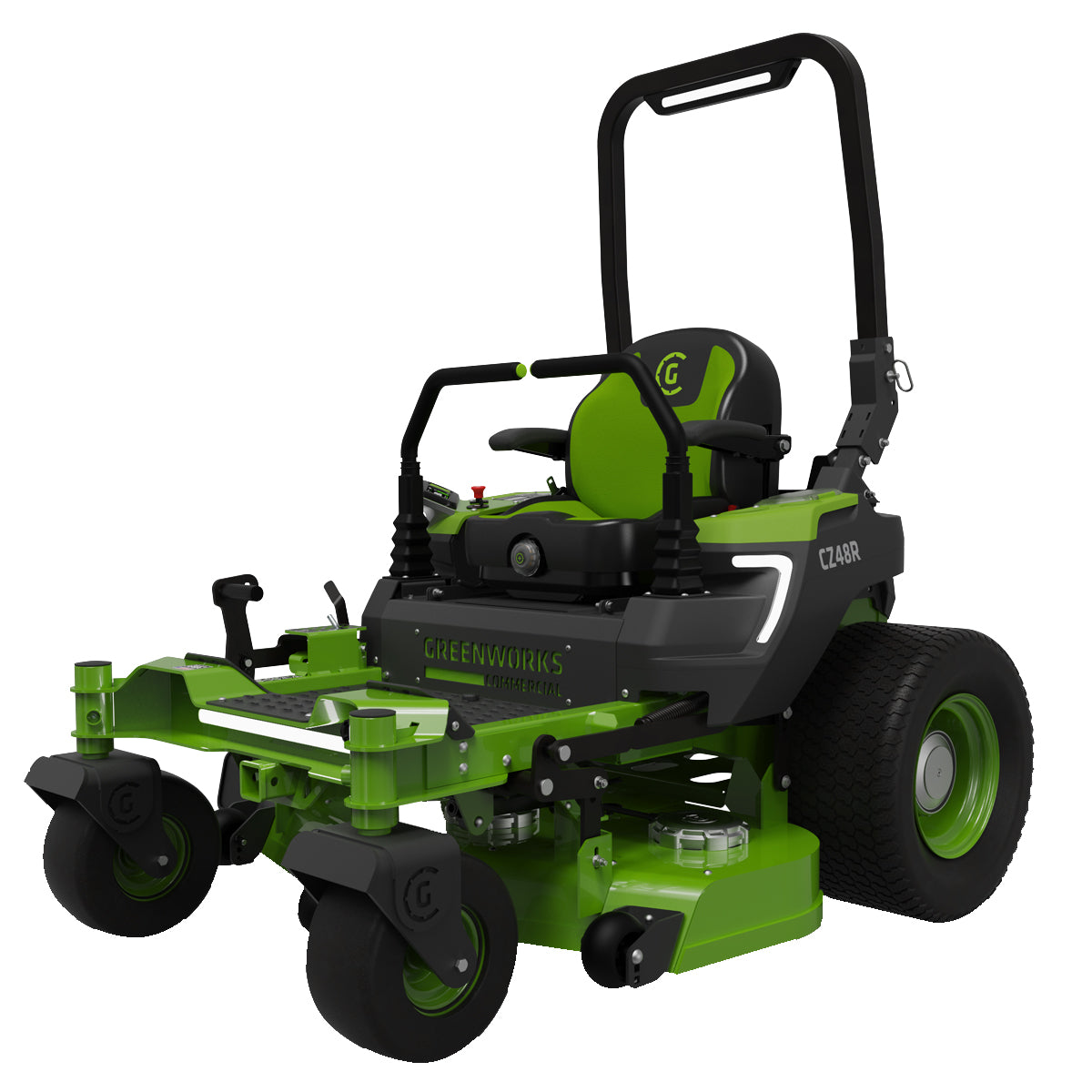 Greenworks OptimusZ 48'' Zero Turn - Tackle slopes up to 15° - cut grass at up to 26kph - 18kWh fully electric!-Ride On Mowers Online