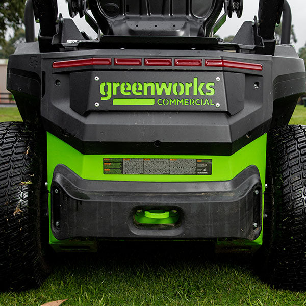 Greenworks OptimusZ 52'' Zero Turn - Tackle slopes up to 15° - cut grass at up to 26kph - 24kWh fully electric!-Ride On Mowers Online