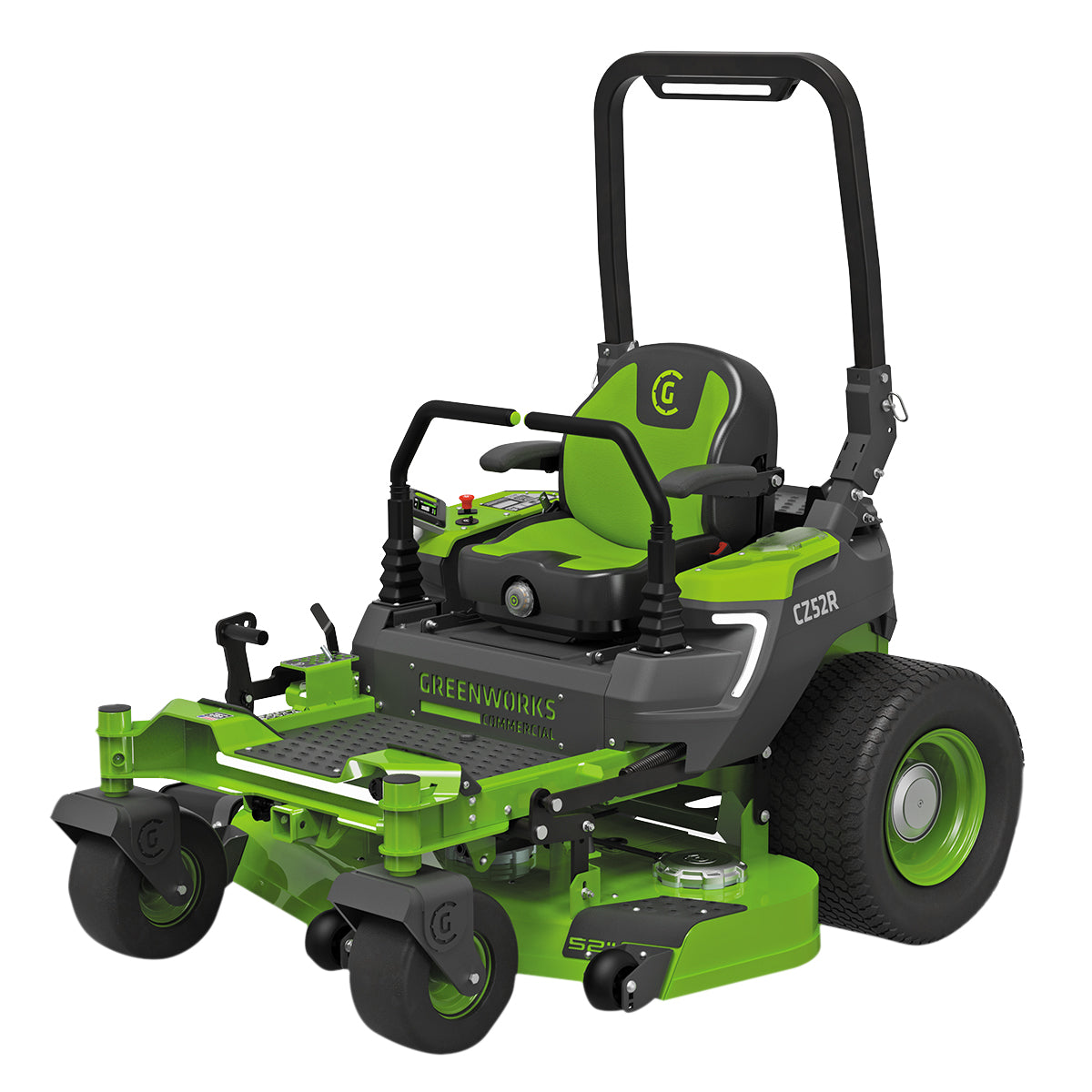 Greenworks OptimusZ 52'' Zero Turn - Tackle slopes up to 15° - cut grass at up to 26kph - 24kWh fully electric!-Ride On Mowers Online