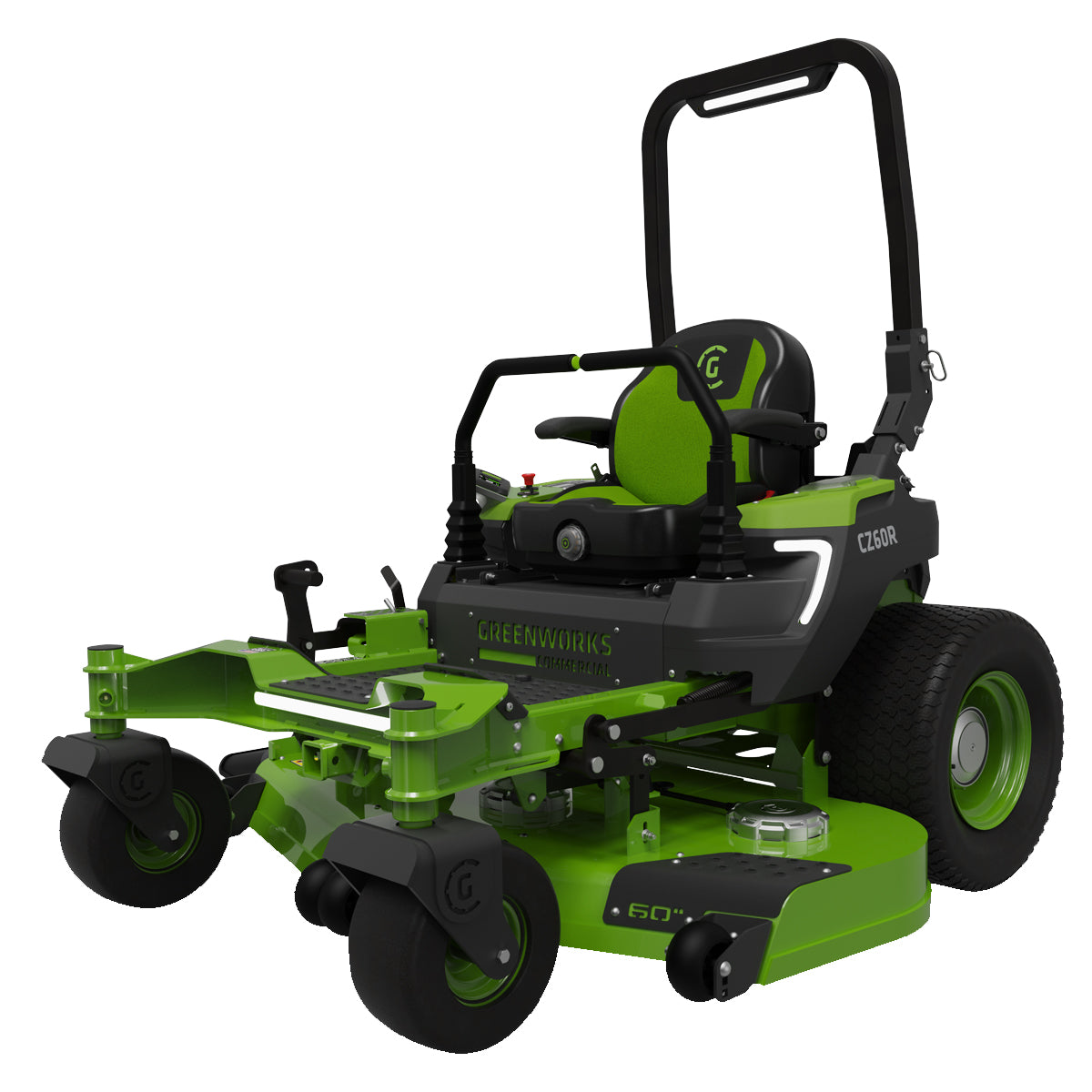 Greenworks OptimusZ 60'' Zero Turn - Commercial 82V Stand-On Zero Turn, 5 hours runtime, 4G GPS connectivity!-Ride On Mowers Online