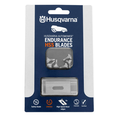 Husqvarna-AM Endurance HSS Blades 6pcs - high speed steel blades with softer core and hardened edges - pack of 6-Blades-