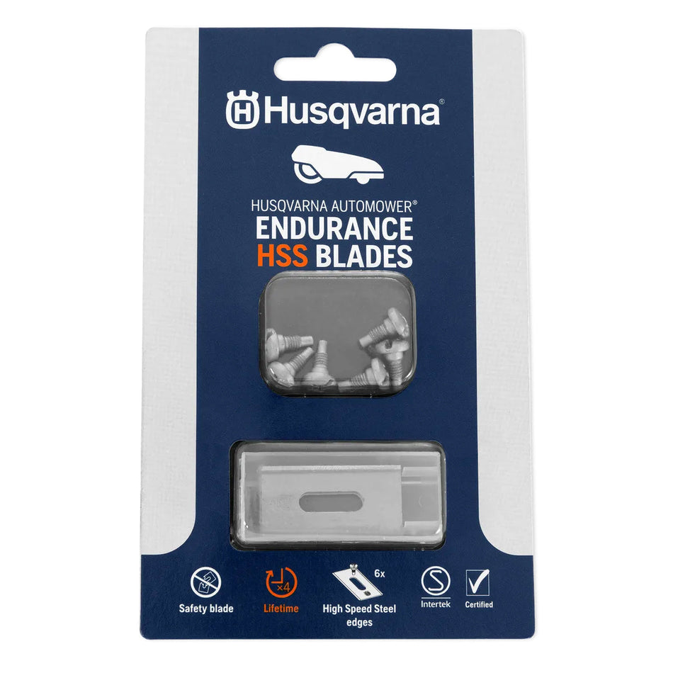 Husqvarna-AM Endurance HSS Blades 6pcs - high speed steel blades with softer core and hardened edges - pack of 6-Blades-