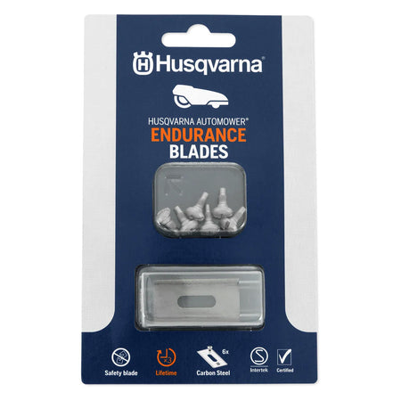 Husqvarna-Automower Endurance Blades 6pcs - Hardened safety blades with sharp cutting edges - pack of 6-Blades-