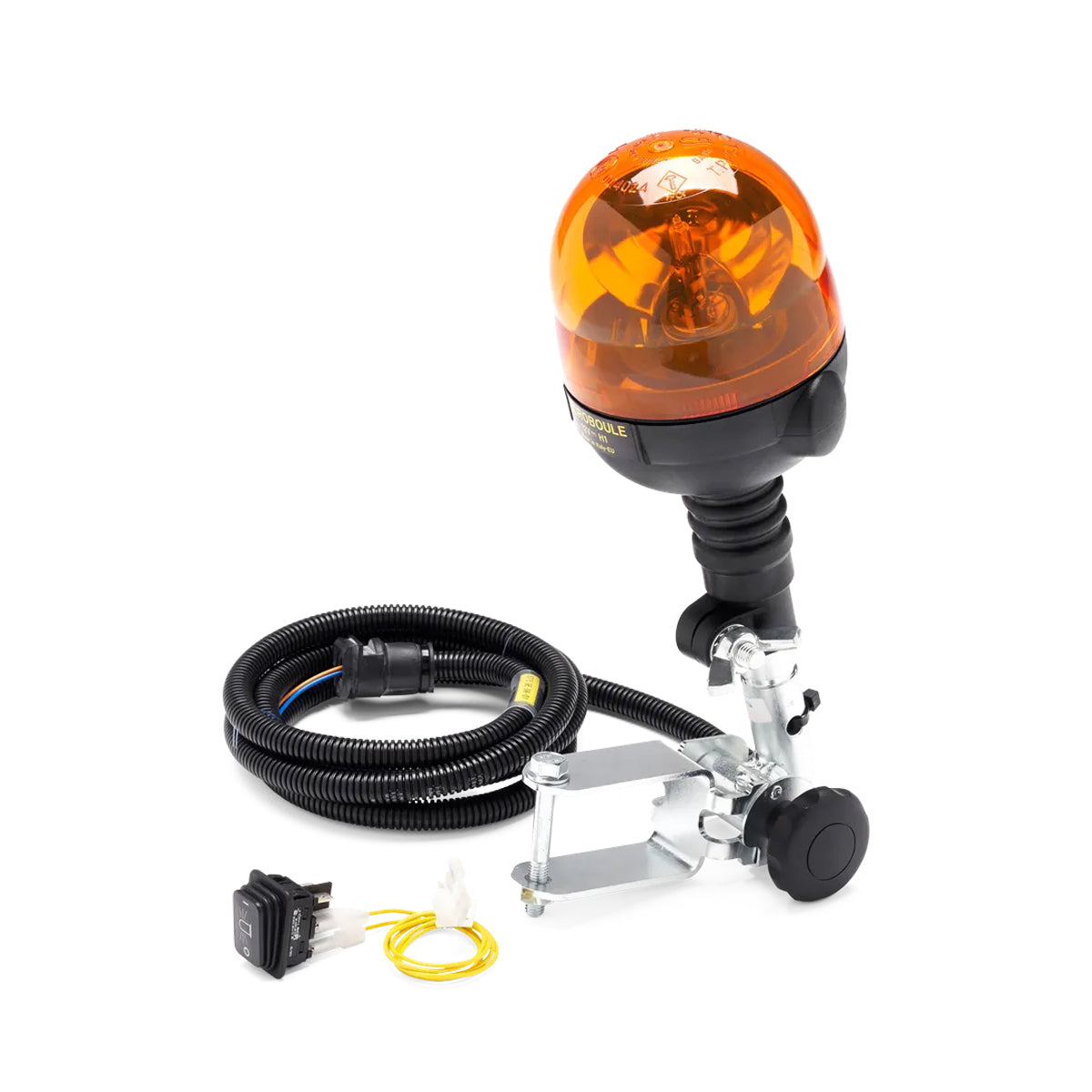 Husqvarna Beacon Light - P525DX - Rotating flashing light, ROPS mounting, Post, wires & switch included-Ride On Mowers Online