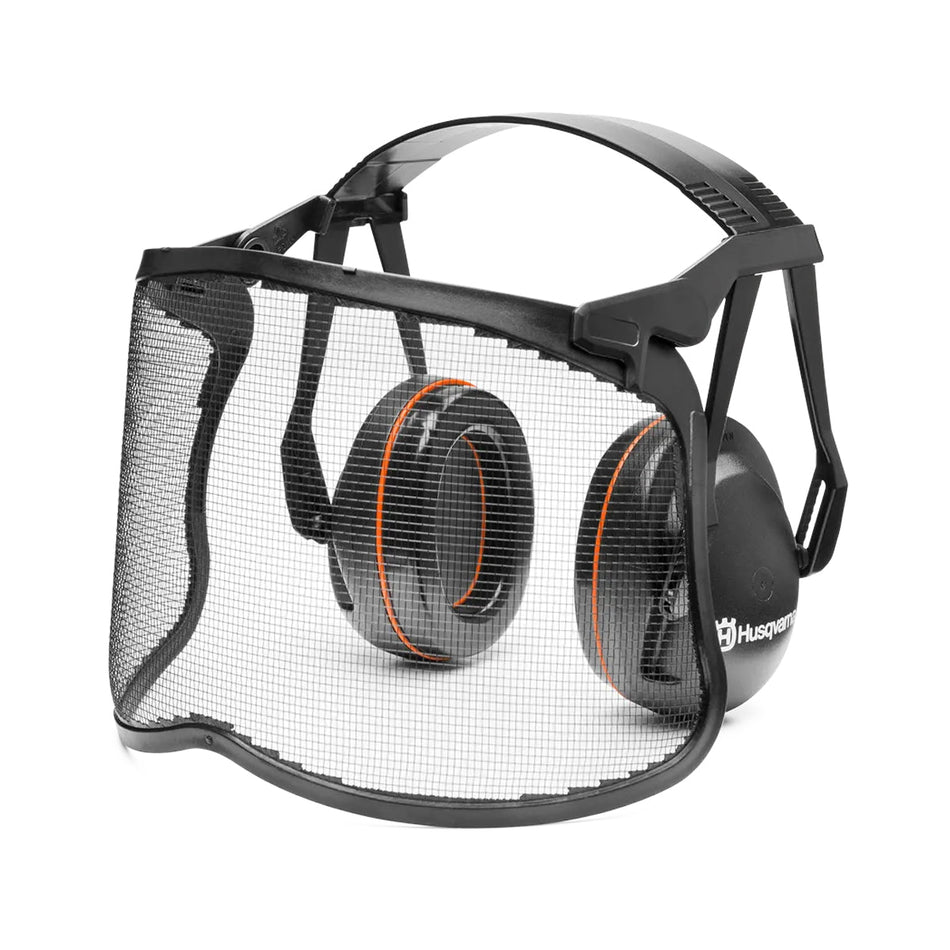 Husqvarna Garden Earmuffs with Perspex Visor - Light and Comfortable-Garden Earmuff with Perspex Visor-Ride On Mowers Online