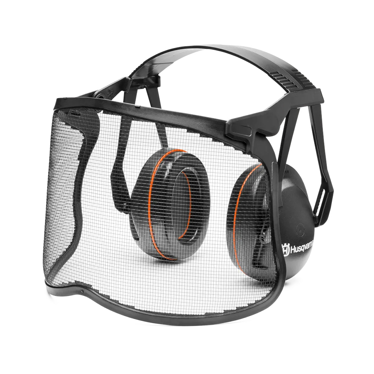 Husqvarna-Garden Earmuffs with Perspex Visor - Light and Comfortable-Earmuffs-Garden Earmuffs with Mesh Visor-