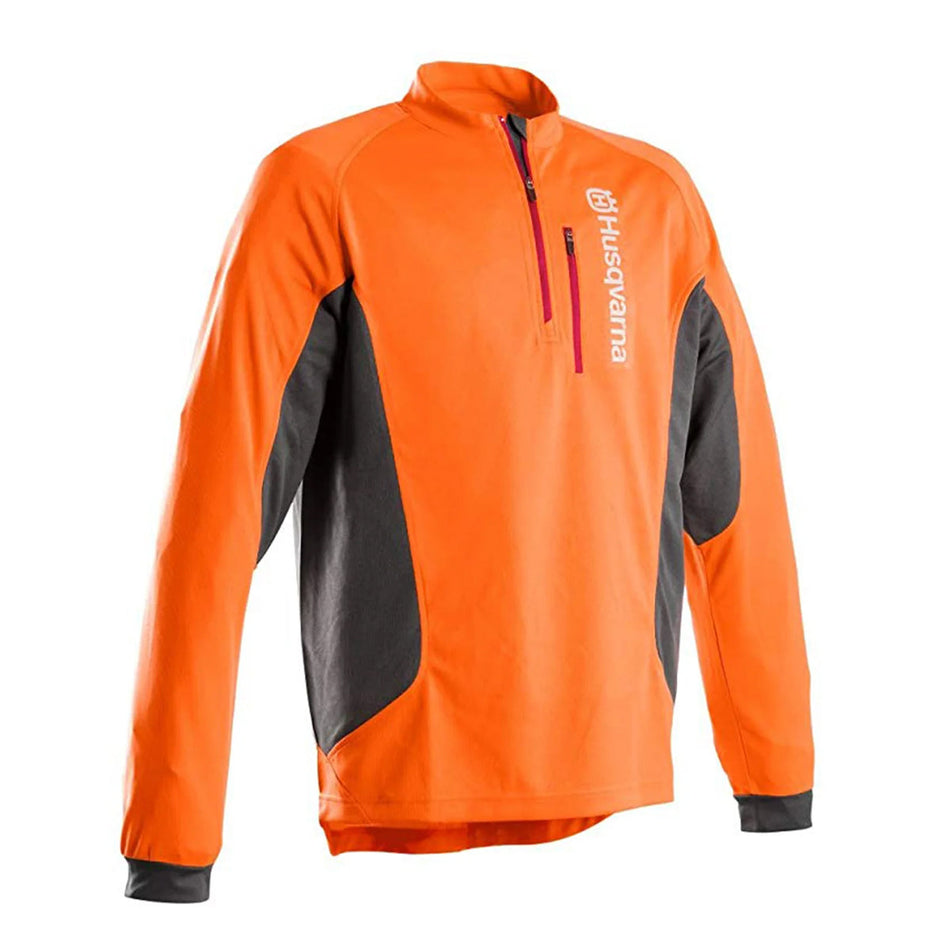 Husqvarna-Hi Vis Work T-Shirt Long Sleeve - Light and Cool, Quick-Dry-Long Sleeve T-Shirt-Small-