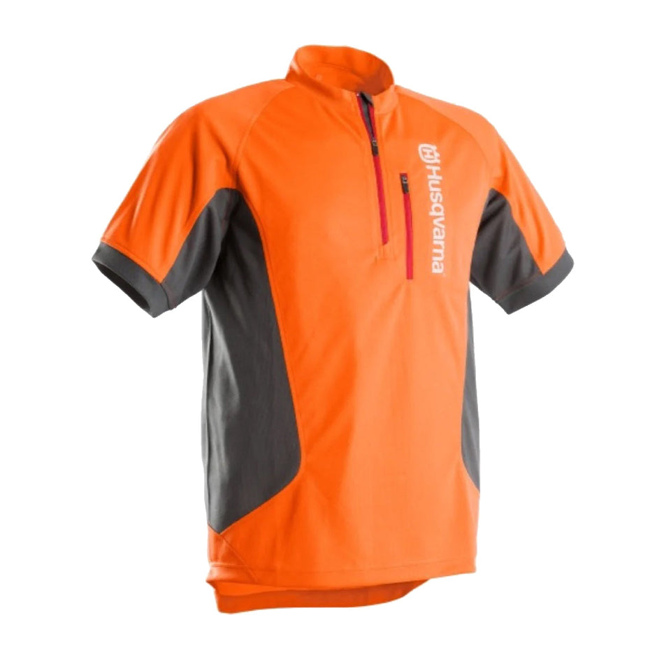 Husqvarna-Hi Vis Work T-Shirt Short Sleeve - Light and Cool, Quick-Dry-Short Sleeve T-Shirt-Small-