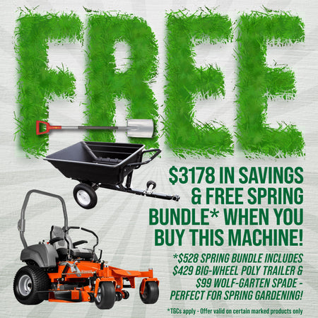 Husqvarna MZ48 Zero Turn - 23HP Kawasaki V-Twin Engine, 48" Fabricated ClearCut Deck + $528 FREE GIFTS-Ride On Mowers Online