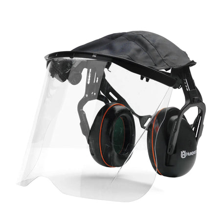 Husqvarna Premium Earmuffs and Visor - Best choice for comfort-Premium Earmuffs with Plexi Visor-Ride On Mowers Online