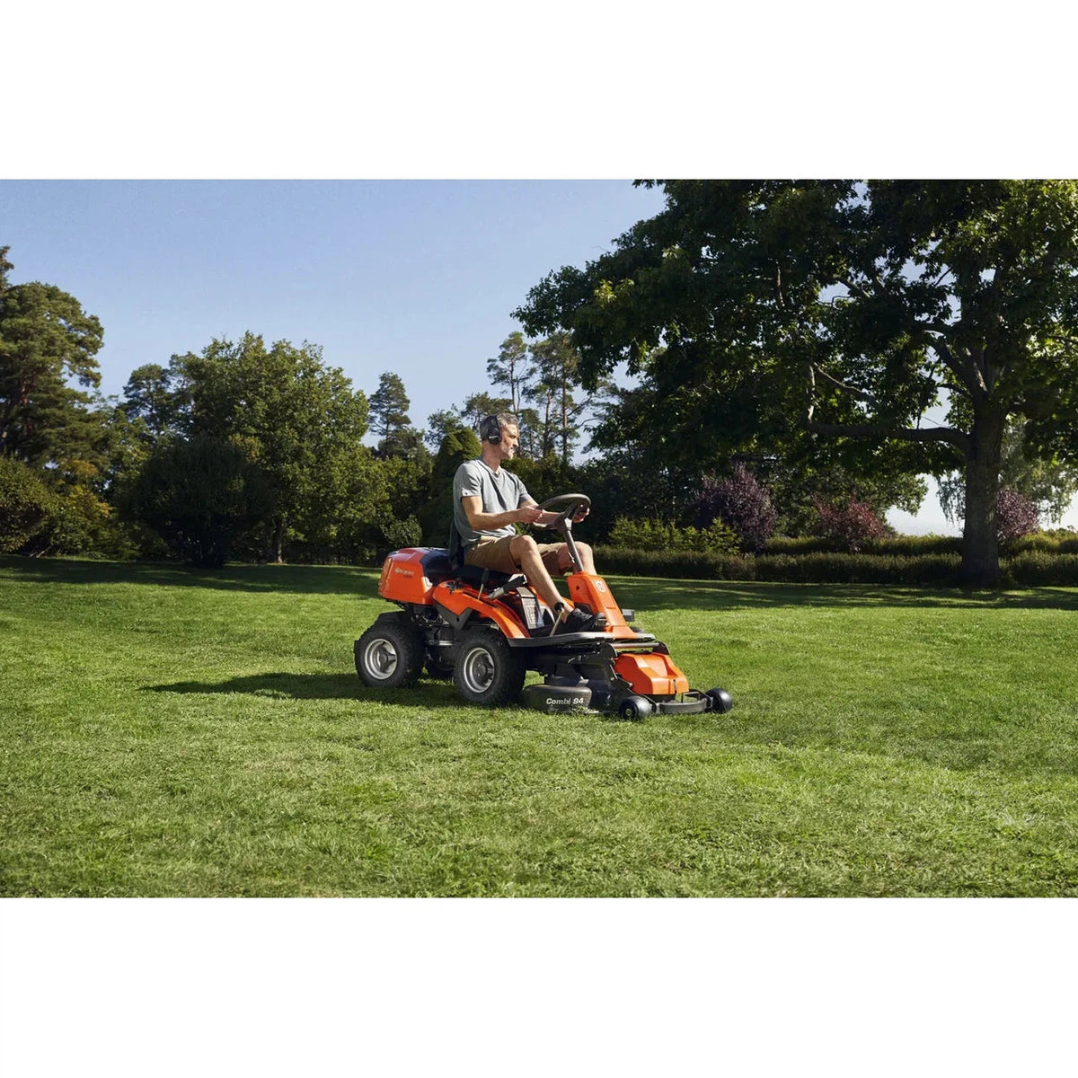 Husqvarna R214TC Front Mower - Front Mower with 94cm Combi Deck - perfect for domestic use!-Ride On Mowers Online