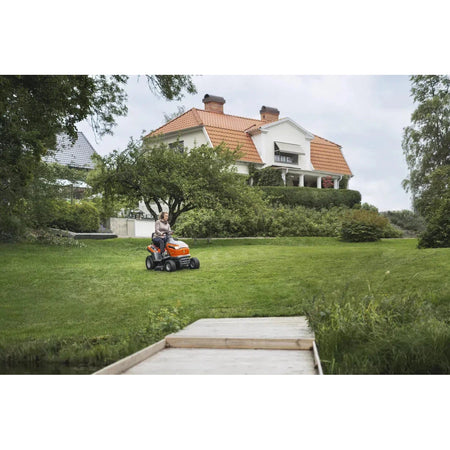 Husqvarna TS 112 Garden Tractor - 413cc tractor, 95cm cutting width & hydrostatic transmission!-Ride On Mowers Online