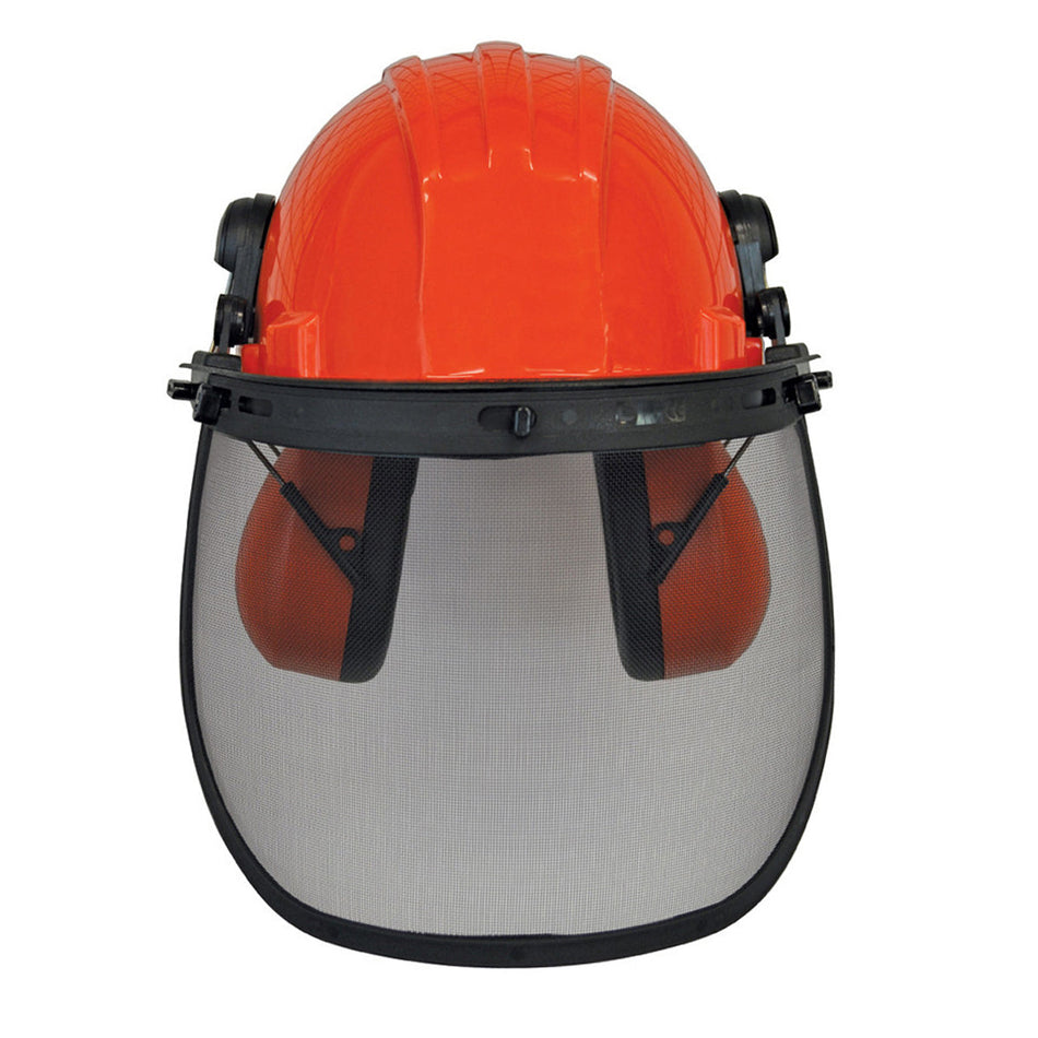 JAK Max JM100 Safety Helmet - Includes visor and muffs-Ride On Mowers Online