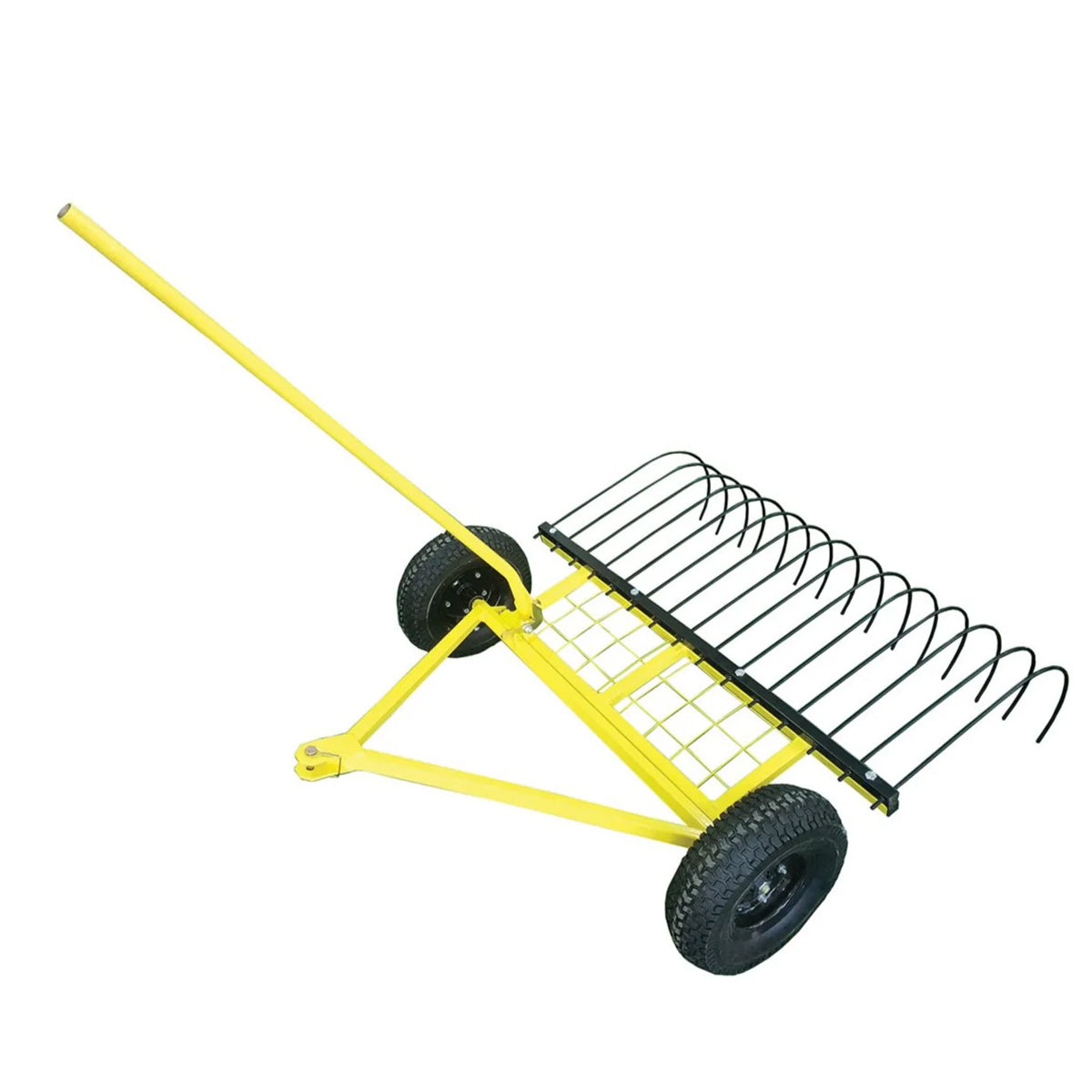 JAK Max-Tow-Behind Stick Rake - JMSR100 - This Ride On attachment allows you to easily clear vegetation and rocks!-Rake-