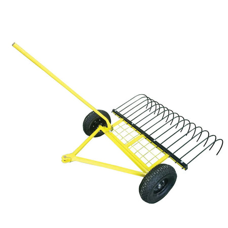 JAK Max-Tow-Behind Stick Rake - JMSR100 - This Ride On attachment allows you to easily clear vegetation and rocks!-Rake-