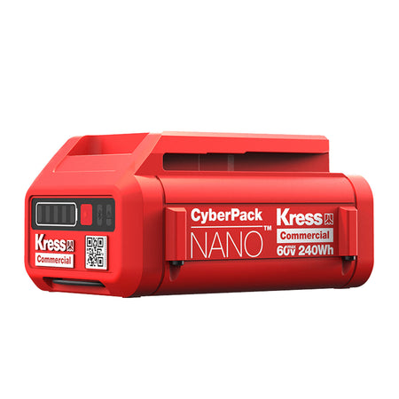 Kress CyberPack Nano 60V 4Ah Battery - Compact Kress battery capable of delivering up to 240Wh!-Ride On Mowers Online