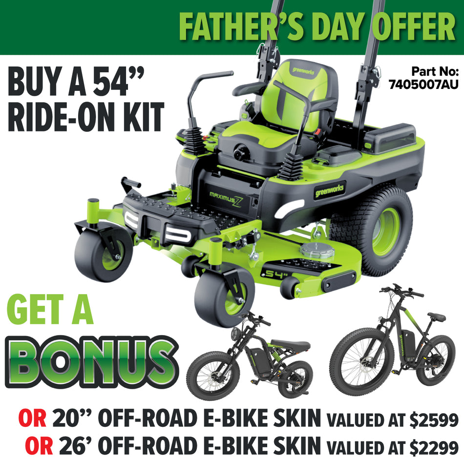 Greenworks MZ546 60V MaximusZ 54" Zero Turn Mower [7405007AU] - Ultra Performance, Better Than Petrol™