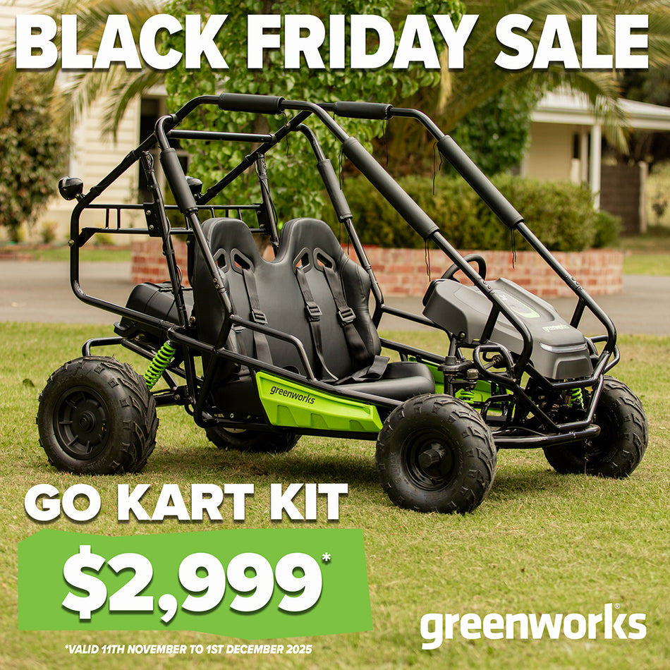Greenworks CK600D 60V STEALTH Series All-Terrain 2-Seat Electric Youth Go-Kart Kit [7403607AU]